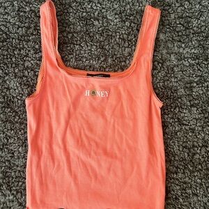 FOREVER 21 Orange “Honey” Crop Top